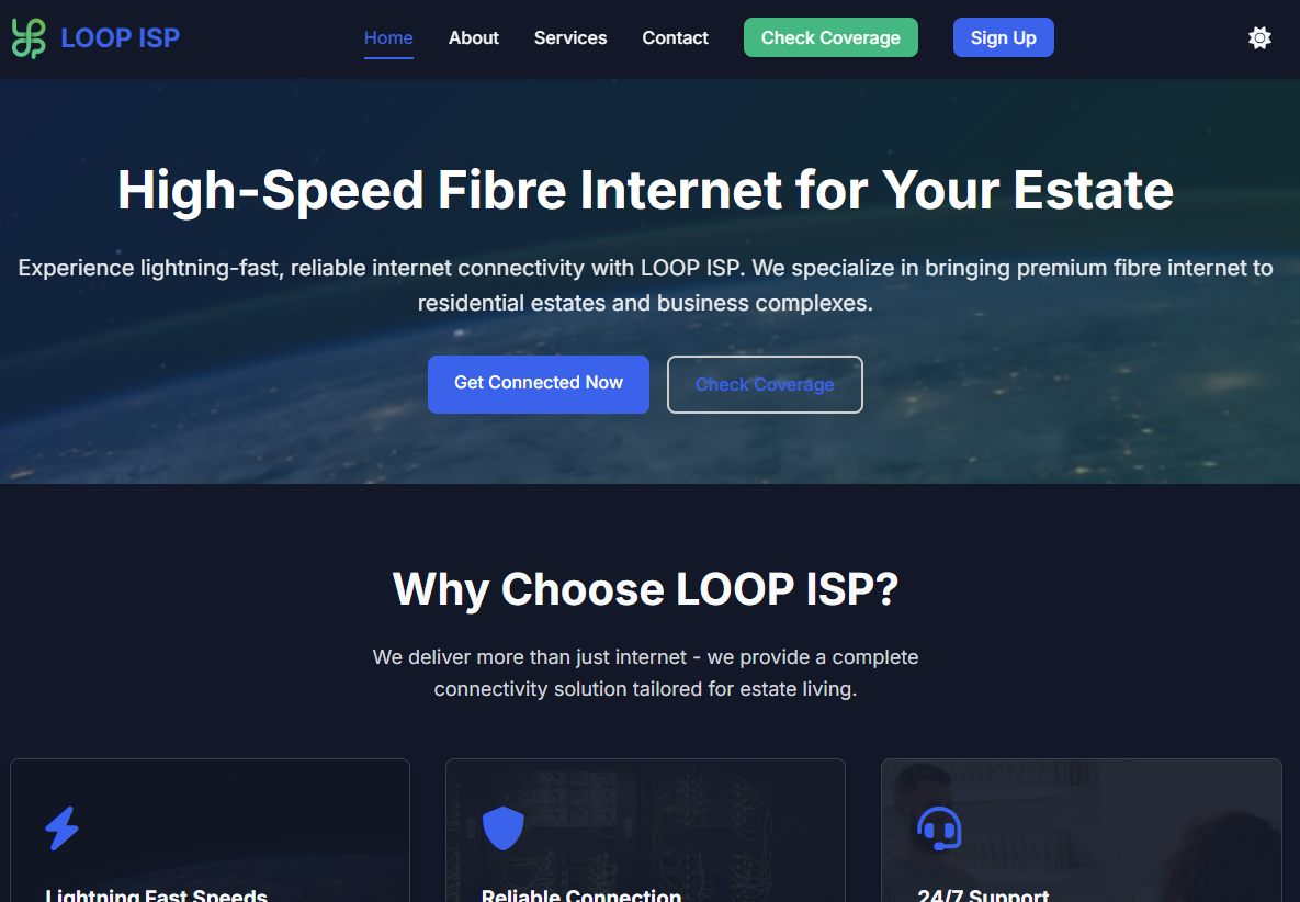 LOOP ISP OLT control system