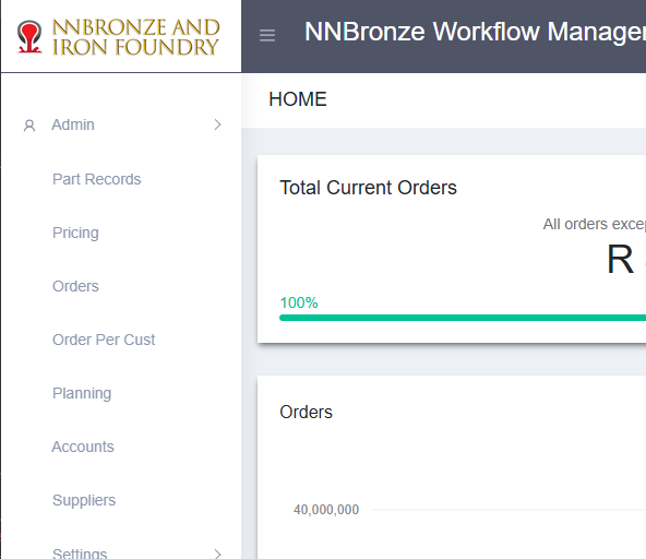 Northern Natal Bronze workflow management system